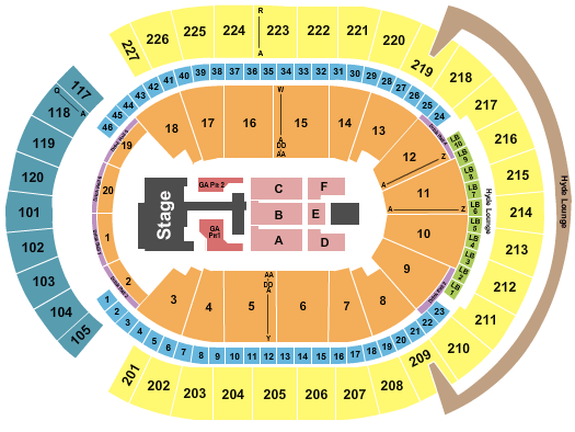 T-Mobile Arena Teddy Swims Seating Chart